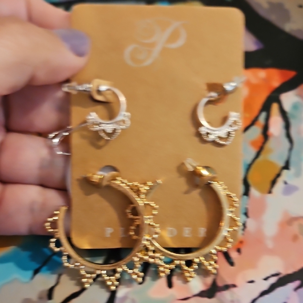 Plunder Gold Bohemian Hoop Earrings